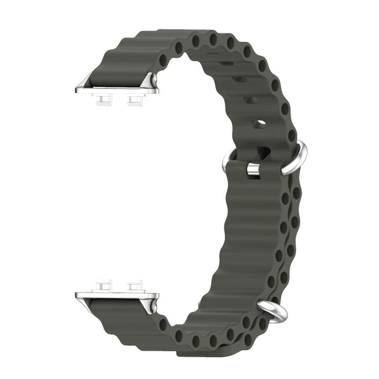 For Huawei Band 11 / Band 11 Pro MIJOBS Ocean Silicone Breathable Watch Band