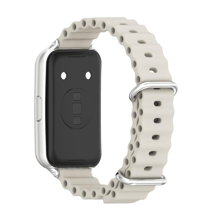 For Huawei Band 11 / Band 11 Pro MIJOBS Ocean Silicone Breathable Watch Band