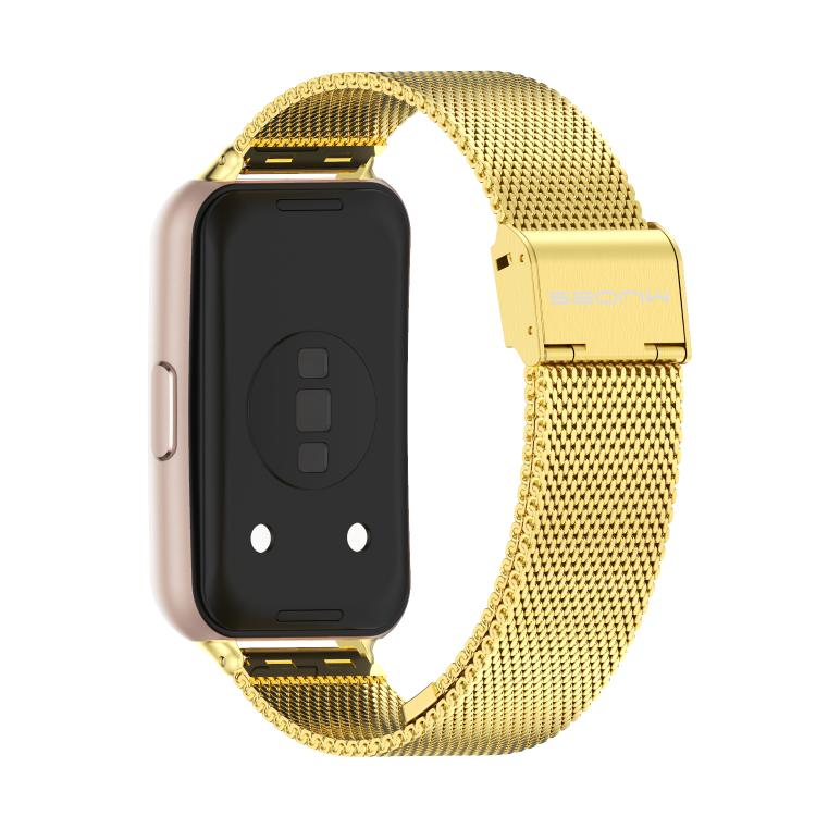 For Huawei Band 11 / Band 11 Pro MIJOBS Milanese Buckle Stainless Steel Watch Band