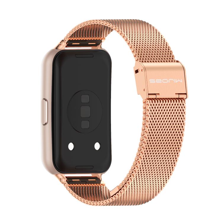 For Huawei Band 11 / Band 11 Pro MIJOBS Milanese Buckle Stainless Steel Watch Band