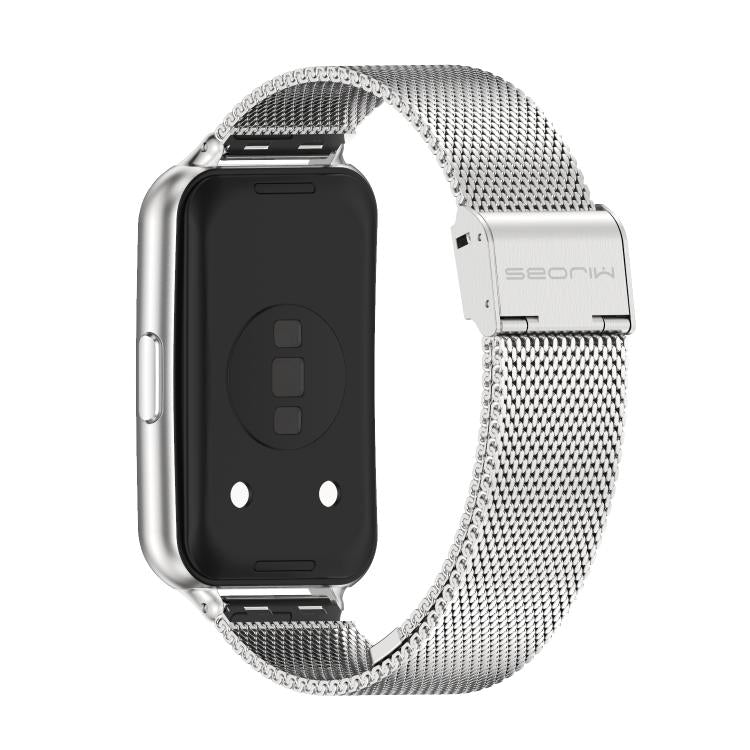 For Huawei Band 11 / Band 11 Pro MIJOBS Milanese Buckle Stainless Steel Watch Band