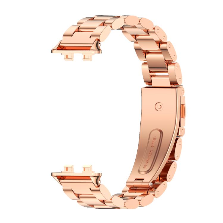 For Huawei Band 11 / Band 11 Pro MIJOBS Three Beads Stainless Steel Watch Band