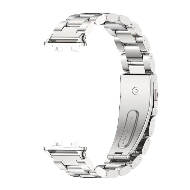For Huawei Band 11 / Band 11 Pro MIJOBS Three Beads Stainless Steel Watch Band