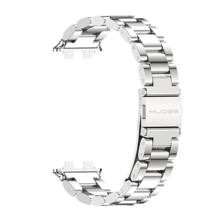 For Huawei Band 11 / Band 11 Pro MIJOBS Three Beads Stainless Steel Watch Band