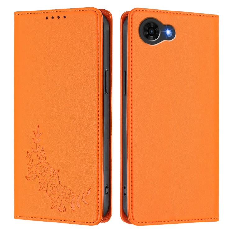 For ZTE nubia S2e A597ZT / S2R / S2 Lite Peony Embossed Magnetic RFID Vegan Leather Phone Case