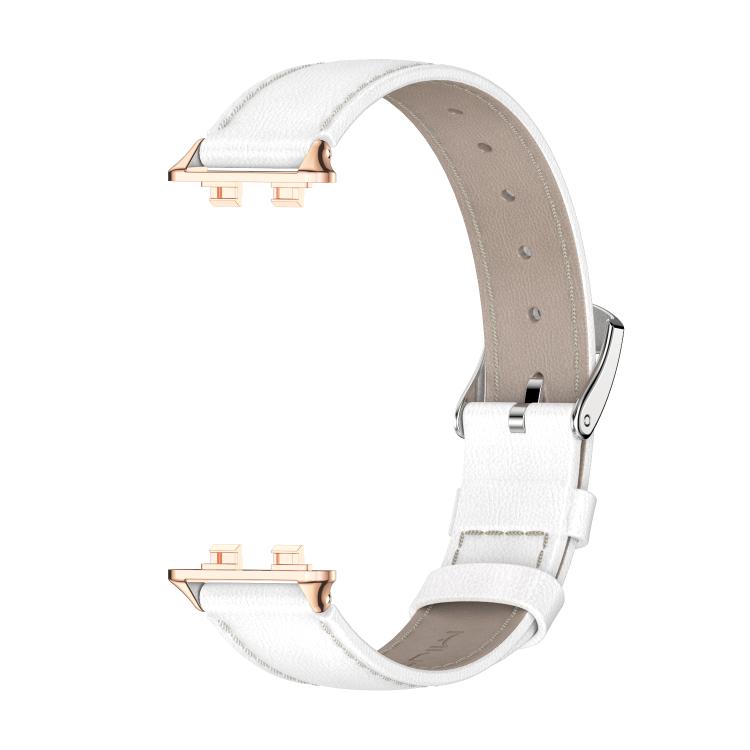 For Huawei Band 11 / Band 11 Pro MIJOBS Top Grain Cowhide Watch Band
