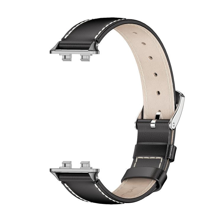 For Huawei Band 11 / Band 11 Pro MIJOBS Top Grain Cowhide Watch Band