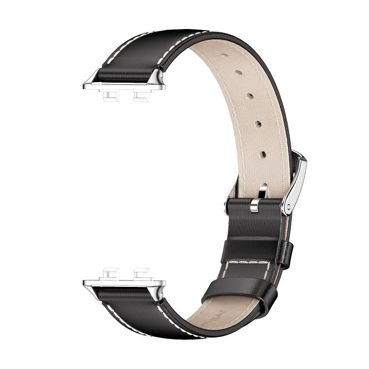 For Huawei Band 11 / Band 11 Pro MIJOBS Top Grain Cowhide Watch Band