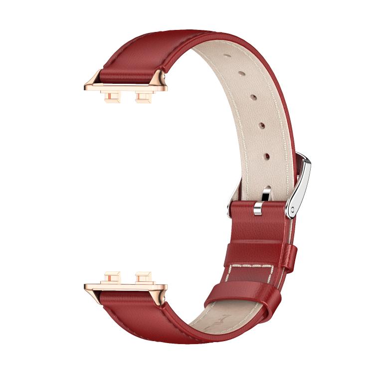 For Huawei Band 11 / Band 11 Pro MIJOBS Top Grain Cowhide Watch Band