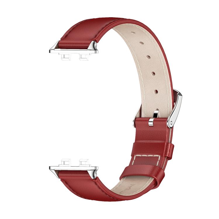 For Huawei Band 11 / Band 11 Pro MIJOBS Top Grain Cowhide Watch Band