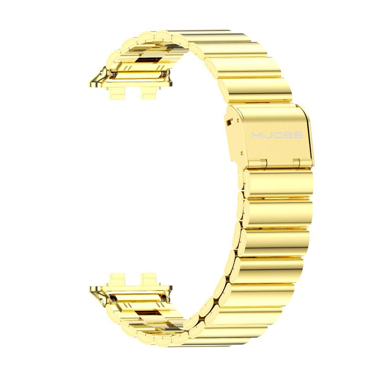 For Huawei Band 11 / Band 11 Pro MIJOBS Bamboo-Link Buckle Stainless Steel Watch Band