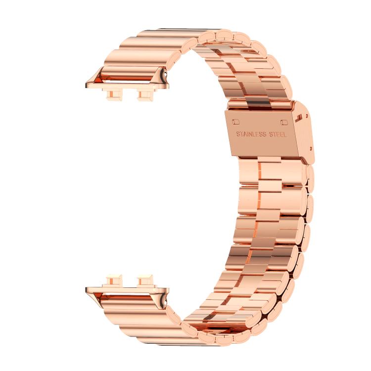 For Huawei Band 11 / Band 11 Pro MIJOBS Bamboo-Link Buckle Stainless Steel Watch Band