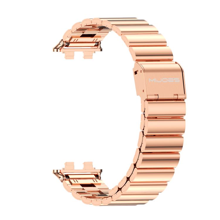 For Huawei Band 11 / Band 11 Pro MIJOBS Bamboo-Link Buckle Stainless Steel Watch Band