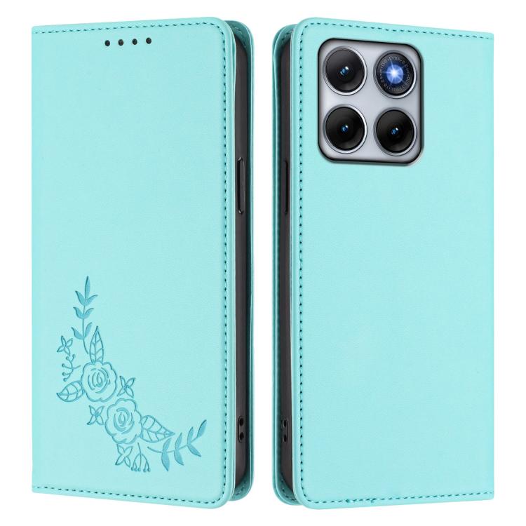 For Motorola Edge 70 Fusion 5G Peony Embossed Magnetic RFID Vegan Leather Phone Case