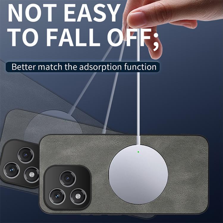 For Honor 400 Lite Global  WANLONFENG SD Series Nappa Texture Magnetic Phone Case