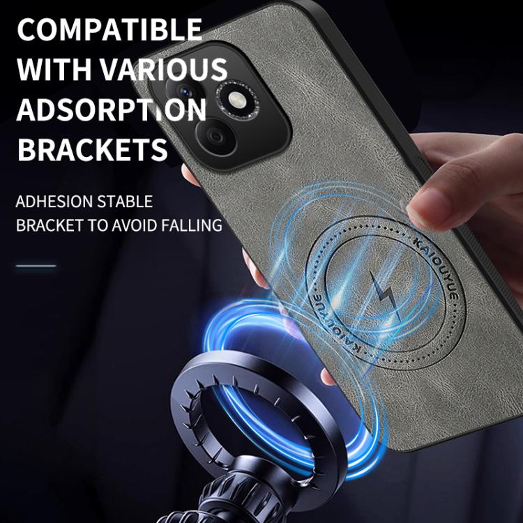 For Honor X8d 4G WANLONFENG SD Series Nappa Texture Magnetic Phone Case
