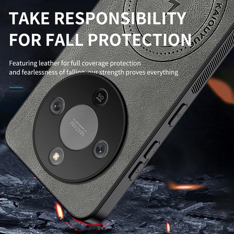 For Honor Magic8 Lite 5G / X9d 5G WANLONFENG SD Series Nappa Texture Magnetic Phone Case