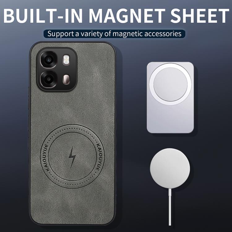 For OPPO A6x 4G / 5G WANLONFENG SD Series Nappa Texture Magnetic Phone Case