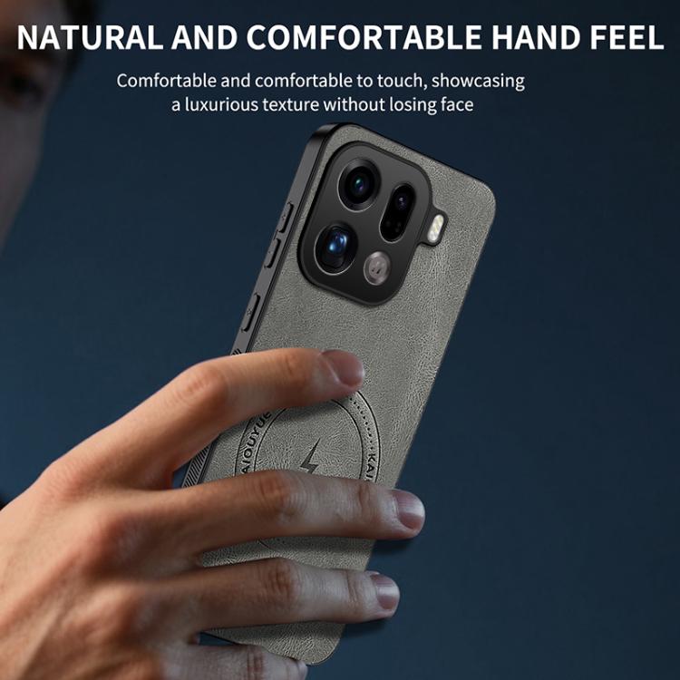 For OPPO Find X9 Pro 5G WANLONFENG SD Series Nappa Texture Magnetic Phone Case