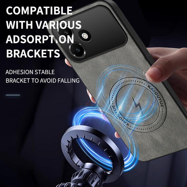 For OPPO A6c 4G WANLONFENG SD Series Nappa Texture Magnetic Phone Case