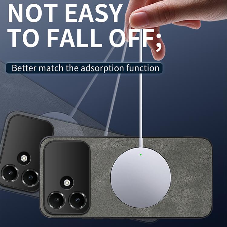 For OPPO A6c 4G WANLONFENG SD Series Nappa Texture Magnetic Phone Case