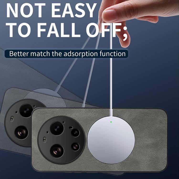 For Xiaomi 17 Ultra WANLONFENG SD Series Nappa Texture Magnetic Phone Case