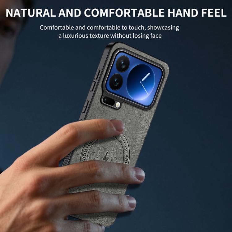 For Xiaomi 17 Pro Max WANLONFENG SD Series Nappa Texture Magnetic Phone Case