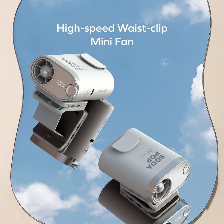 MOMAX IF23 GO CLIP Wearable High-Speed Fan - White
