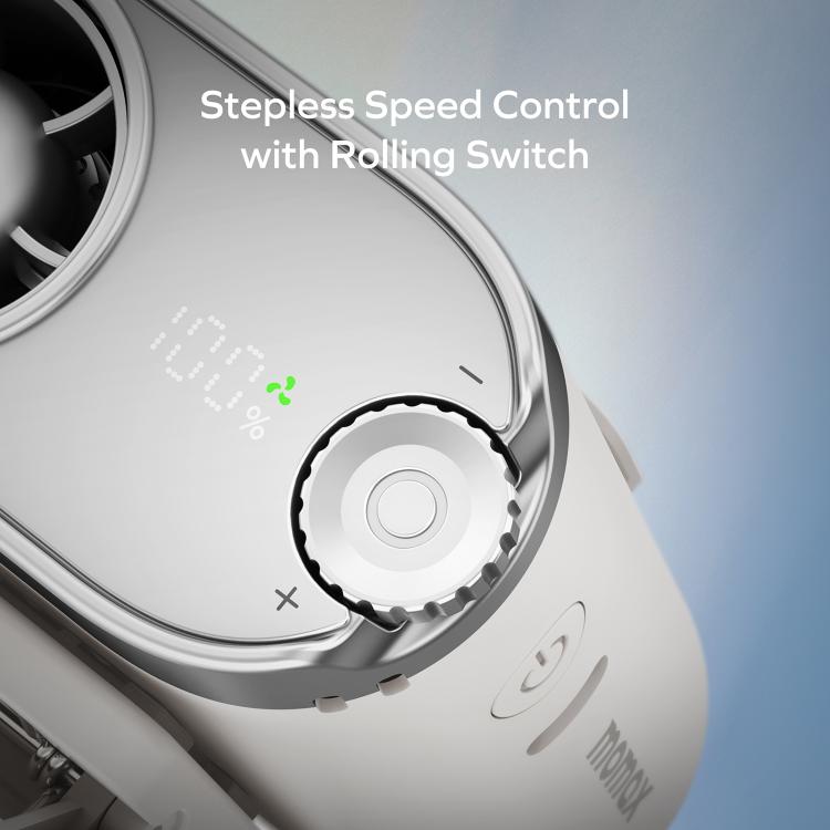 MOMAX IF23 GO CLIP Wearable High-Speed Fan - White