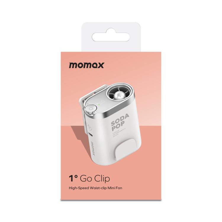 MOMAX IF23 GO CLIP Wearable High-Speed Fan - White
