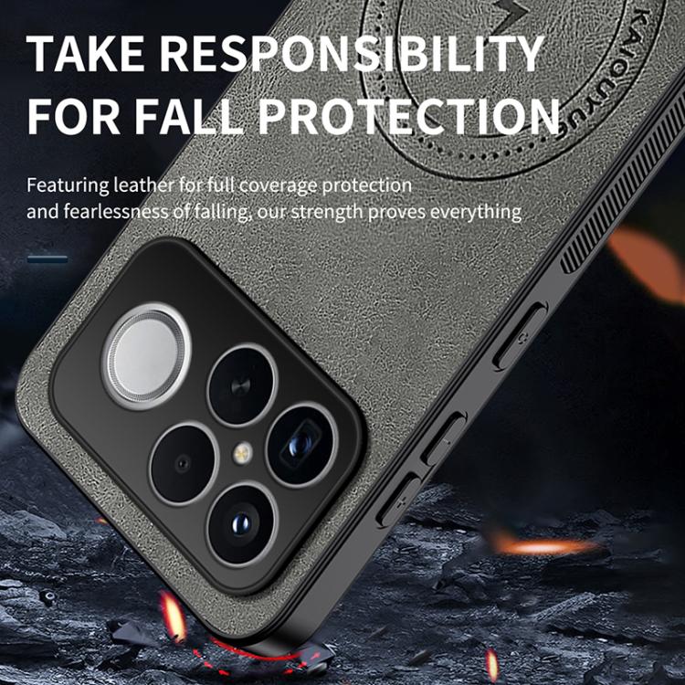 For Redmi K90 Pro Max 5G / Poco F8 Ultra WANLONFENG SD Series Nappa Texture Magnetic Phone Case