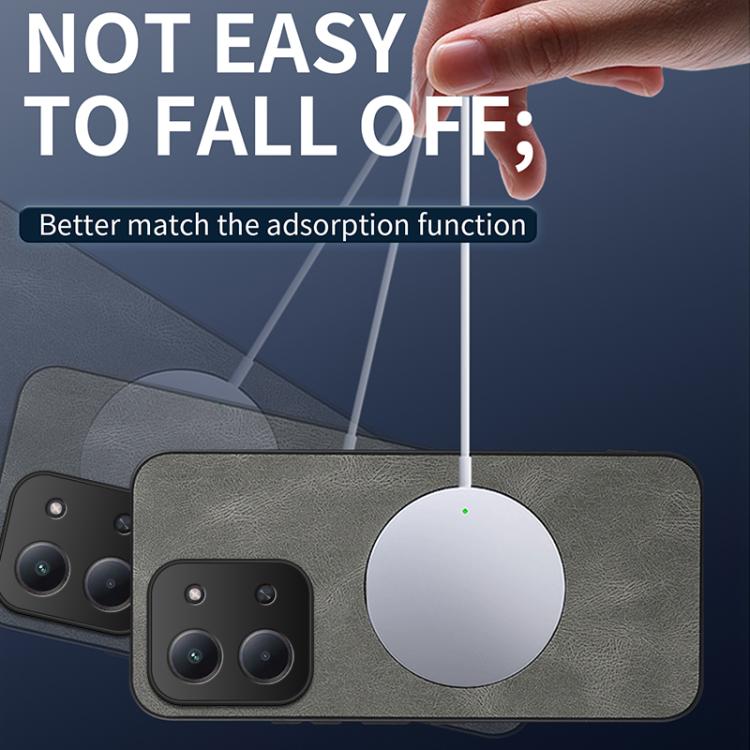 For Redmi 15C 5G / 4G Global 171mm WANLONFENG SD Series Nappa Texture Magnetic Phone Case