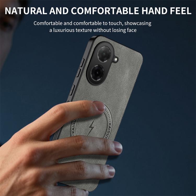 For Redmi A5 4G 171.7mm WANLONFENG SD Series Nappa Texture Magnetic Phone Case