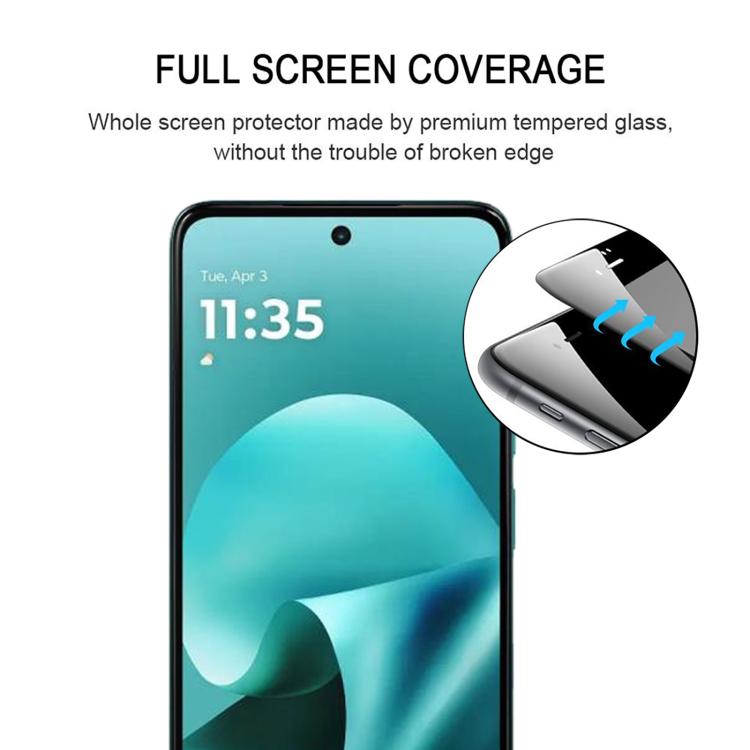 For Motorola Moto G37 Power 5G 25pcs High Aluminum Full Screen Silk Printing Tempered Glass Film