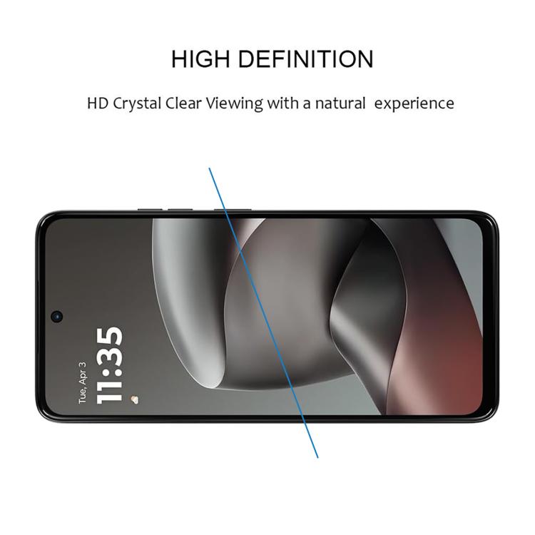 For Motorola Moto G47 5G 25pcs High Aluminum Full Screen Silk Printing Tempered Glass Film