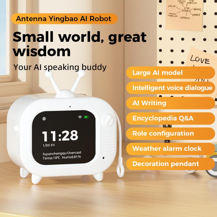 DS-C30 Antenna Yingbao AI Smart Toy Robot TV - White