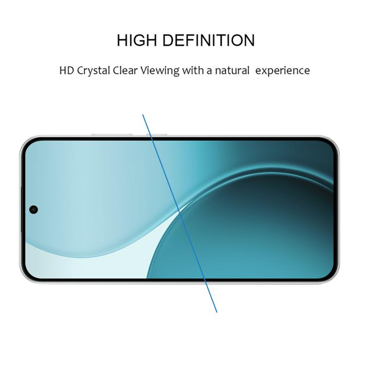 For OPPO F33 5G 25pcs High Aluminum Full Screen Silk Printing Tempered Glass Film, Support Fingerprint Unlocking
