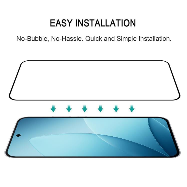 For OPPO F33 Pro 5G 25pcs High Aluminum Full Screen Silk Printing Tempered Glass Film, Support Fingerprint Unlocking