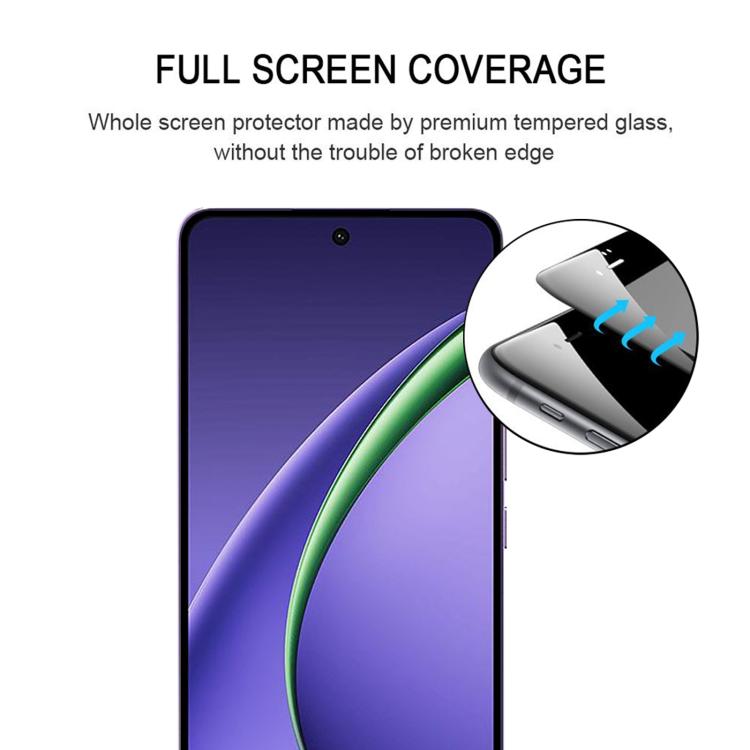 For OPPO K14 Turbo Pro 5G 25pcs High Aluminum Full Screen Silk Printing Tempered Glass Film, Support Fingerprint Unlocking