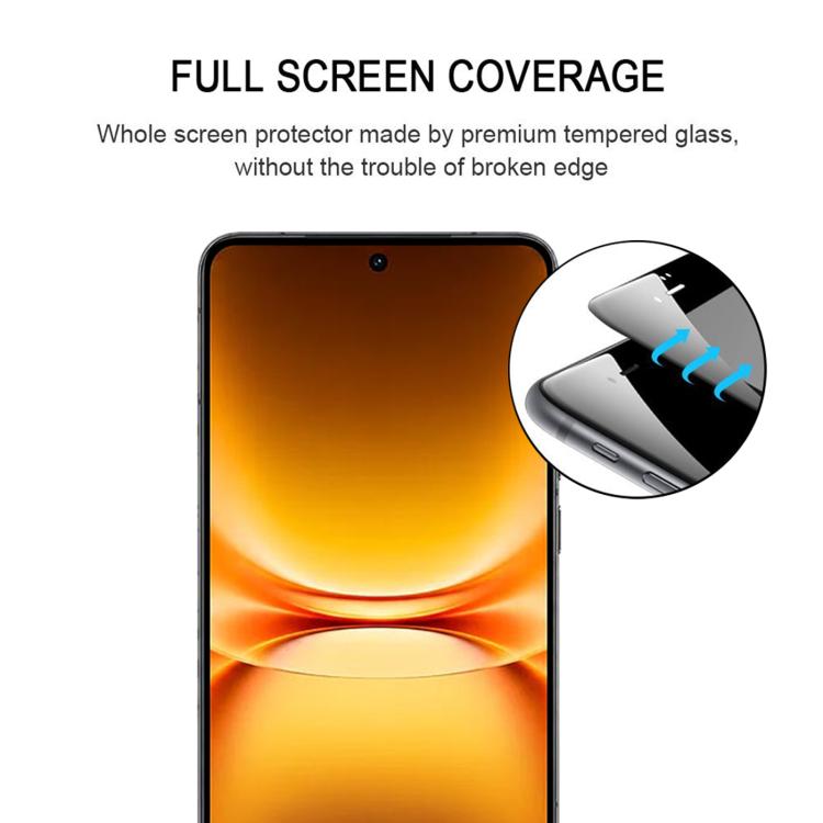For vivo iQOO 15T 5G 25pcs High Aluminum Full Screen Silk Printing Tempered Glass Film, Support Fingerprint Unlocking