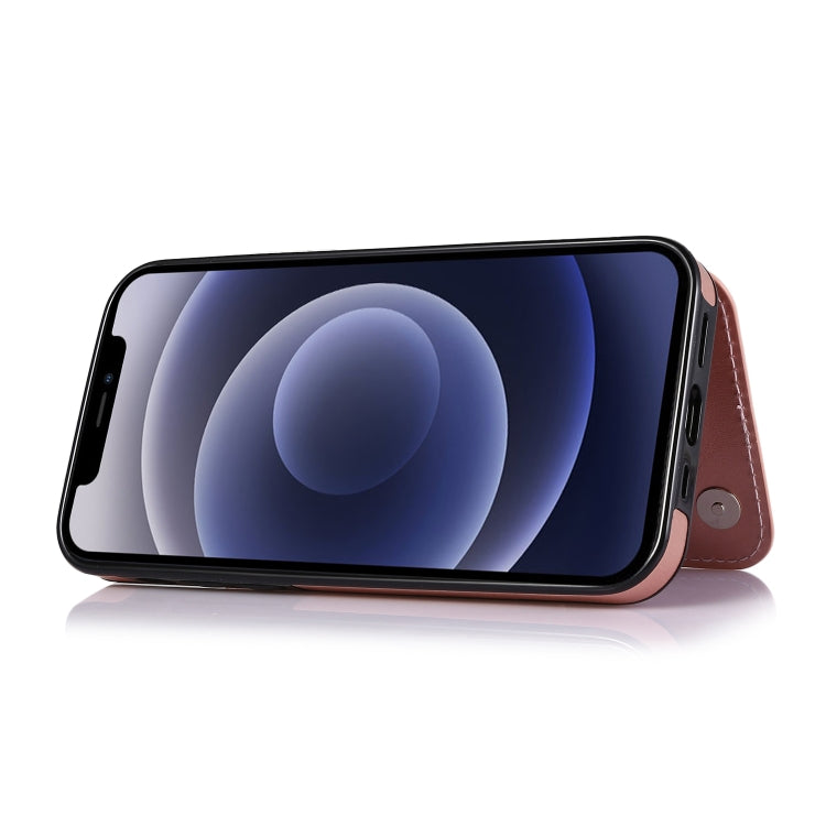 For iPhone 12 mini Shockproof PU + TPU Leather Case with Card Slots & Holder & Photo Frame & Wallet