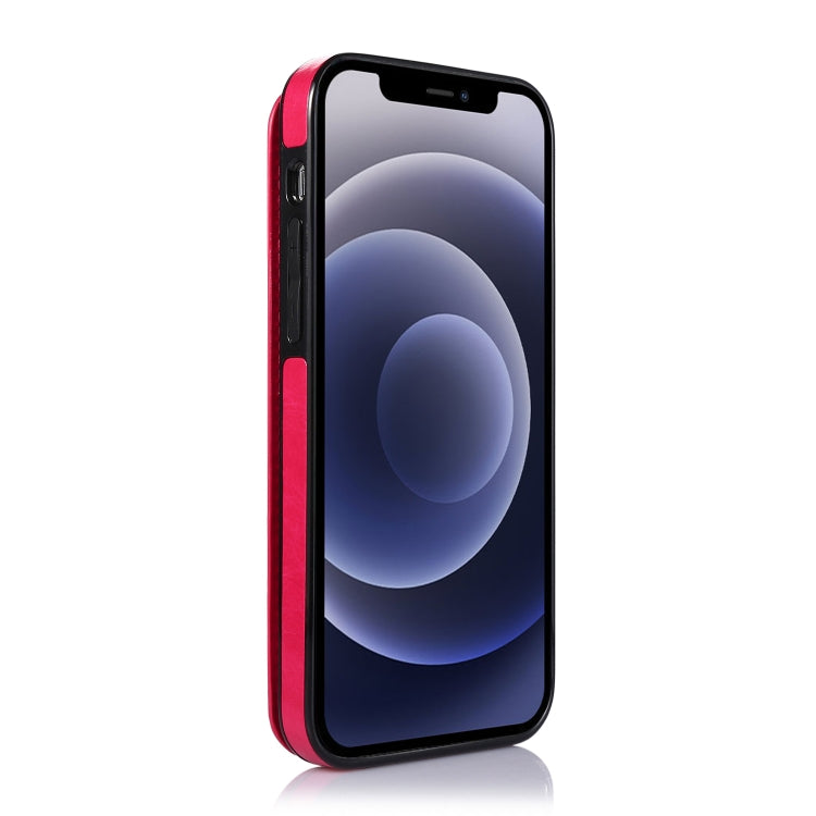 For iPhone 12 mini Shockproof PU + TPU Leather Case with Card Slots & Holder & Photo Frame & Wallet