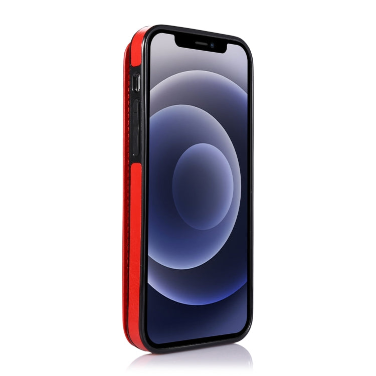 For iPhone 12 mini Shockproof PU + TPU Leather Case with Card Slots & Holder & Photo Frame & Wallet