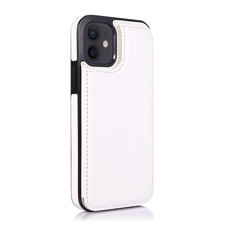 For iPhone 12 mini Shockproof PU + TPU Leather Case with Card Slots & Holder & Photo Frame & Wallet