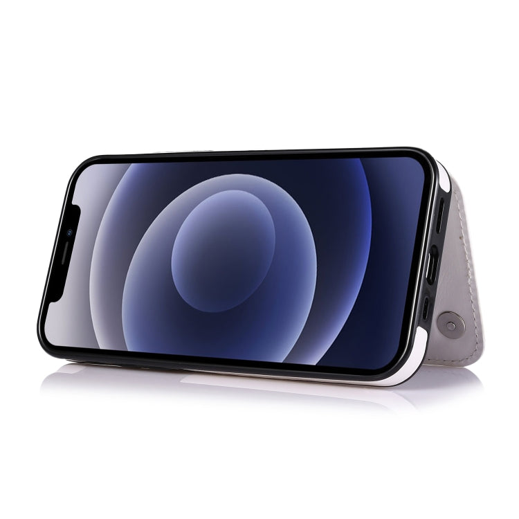 For iPhone 12 mini Shockproof PU + TPU Leather Case with Card Slots & Holder & Photo Frame & Wallet