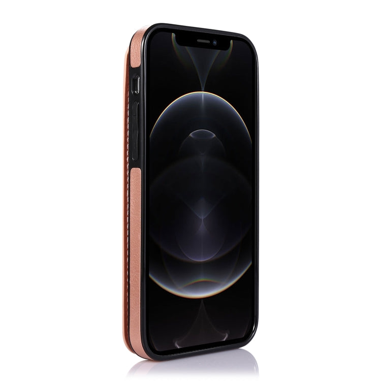 For iPhone 12 / 12 Pro Shockproof PU + TPU Leather Case with Card Slots & Holder & Photo Frame & Wallet