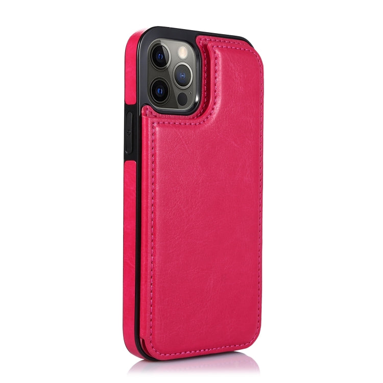 For iPhone 12 / 12 Pro Shockproof PU + TPU Leather Case with Card Slots & Holder & Photo Frame & Wallet