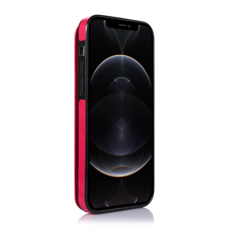 For iPhone 12 / 12 Pro Shockproof PU + TPU Leather Case with Card Slots & Holder & Photo Frame & Wallet