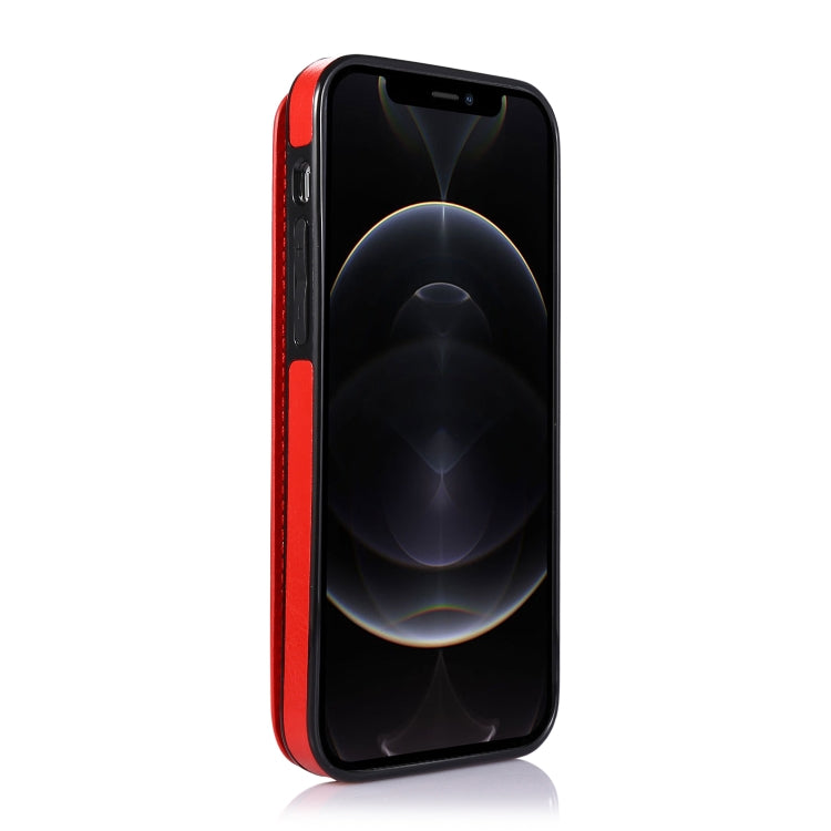 For iPhone 12 / 12 Pro Shockproof PU + TPU Leather Case with Card Slots & Holder & Photo Frame & Wallet