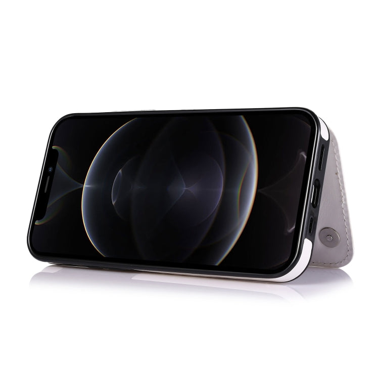 For iPhone 12 / 12 Pro Shockproof PU + TPU Leather Case with Card Slots & Holder & Photo Frame & Wallet